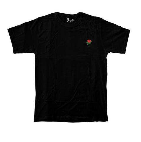 Playera negra Rosa